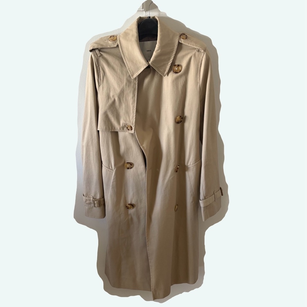 Mango Classic Trench Coat - Picture 3 of 10